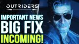 OUTRIDERS | Important News From Devs! Get Your Inventory Back & The Big Bug Fix Is Coming!