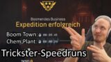 Outrider Speedrun – Boom Town 3m 43s , Chem Plant 6m 29s [Trickster Solo-Expedition]