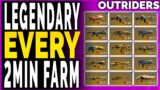 Outriders HOW TO GET A LEGENDARY EVERY 2 MINUTES – Outriders Unlimited Legendary Farm