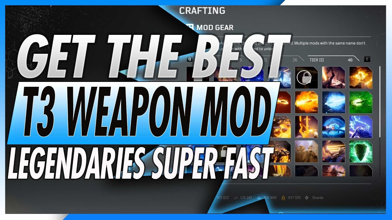 Outriders How To Get The BEST Weapon Mod EVER In 30 