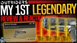 Outriders: MY 1st LEGENDARY DROP REACTION – Bolt & Thunder Review & Tier 3 Mod Explained