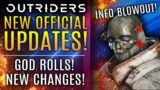 Outriders – New OFFICIAL Updates! God Rolls, New Changes, Moar Patches and Server Stability!