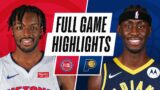 PISTONS at PACERS | FULL GAME HIGHLIGHTS | April 24, 2021