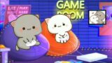 Peach goma playing video game | peach goma cute and funny video