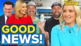 Roadside birth, beer heroes & the 'two choice game' | Good News | Today Show Australia