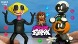 Skid, Pump and Lemon Demon from the game Friday Night Funkin (FNF) | Dimia clay