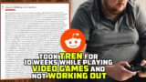 140 Lb Teenager Took TREN For 10 Weeks Playing Video Games And NOT Working Out…