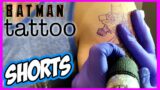 Batman tattoo, video game tattoo time lapse #Shorts