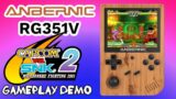 Capcom VS SNK 2 Video Game Gameplay Demo – Anbernic RG351V Handheld Portable Video Game Console