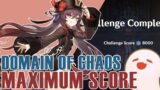 DOMAIN OF CHAOS MAXIMUM SCORE 8000 POINTS!! Twisted Realm Event // Genshin Impact