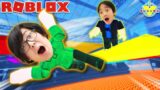 DON'T FALL OFF YELLOW!! Let's play Roblox Color Experiment with Ryan's Daddy