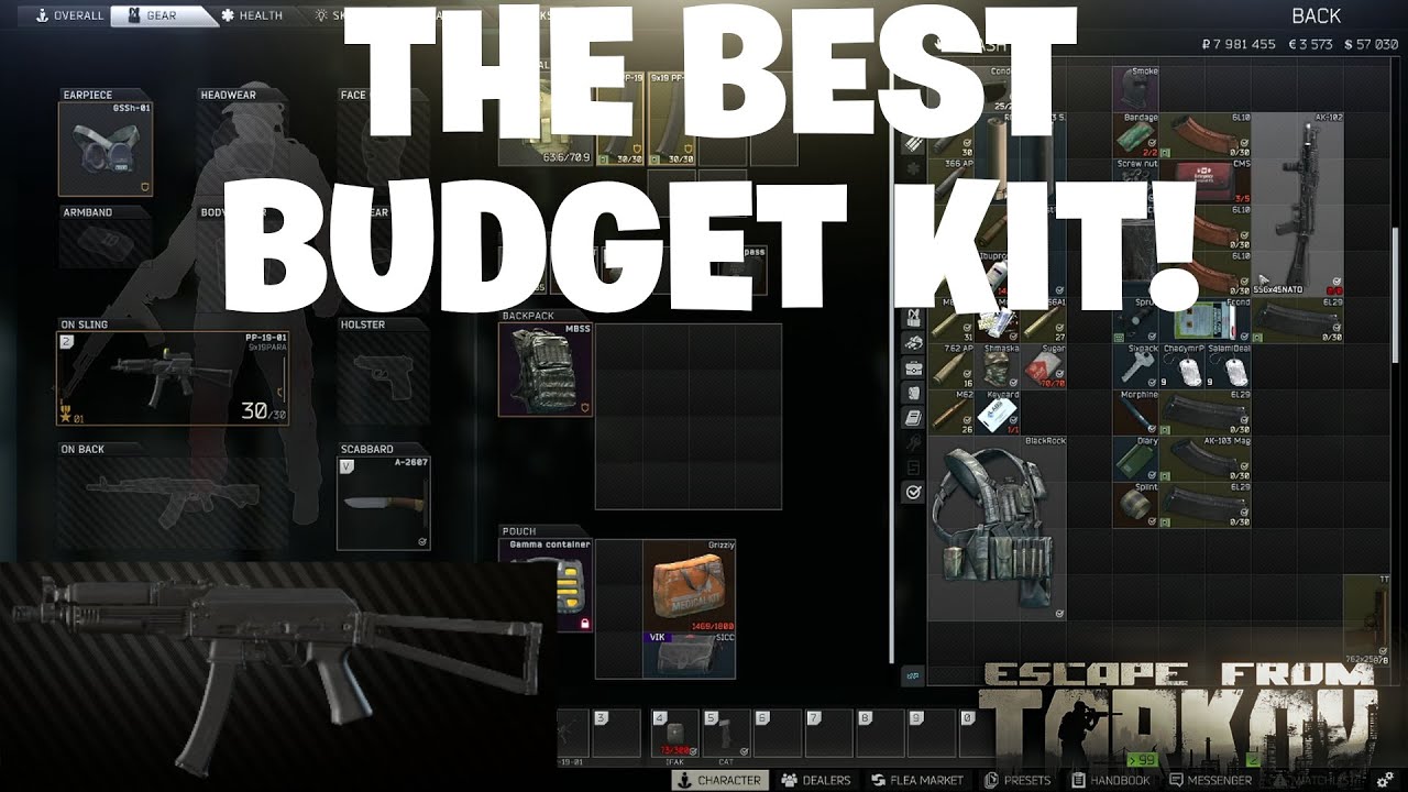 Escape From Tarkov - The BEST Budget Kit In EFT! PP-19 Kit For Less ...