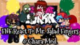 FNF React To Chara & Mr. Salad Fingers Mod.||FRIDAY NIGHT FUNKIN'||ElenaYT.