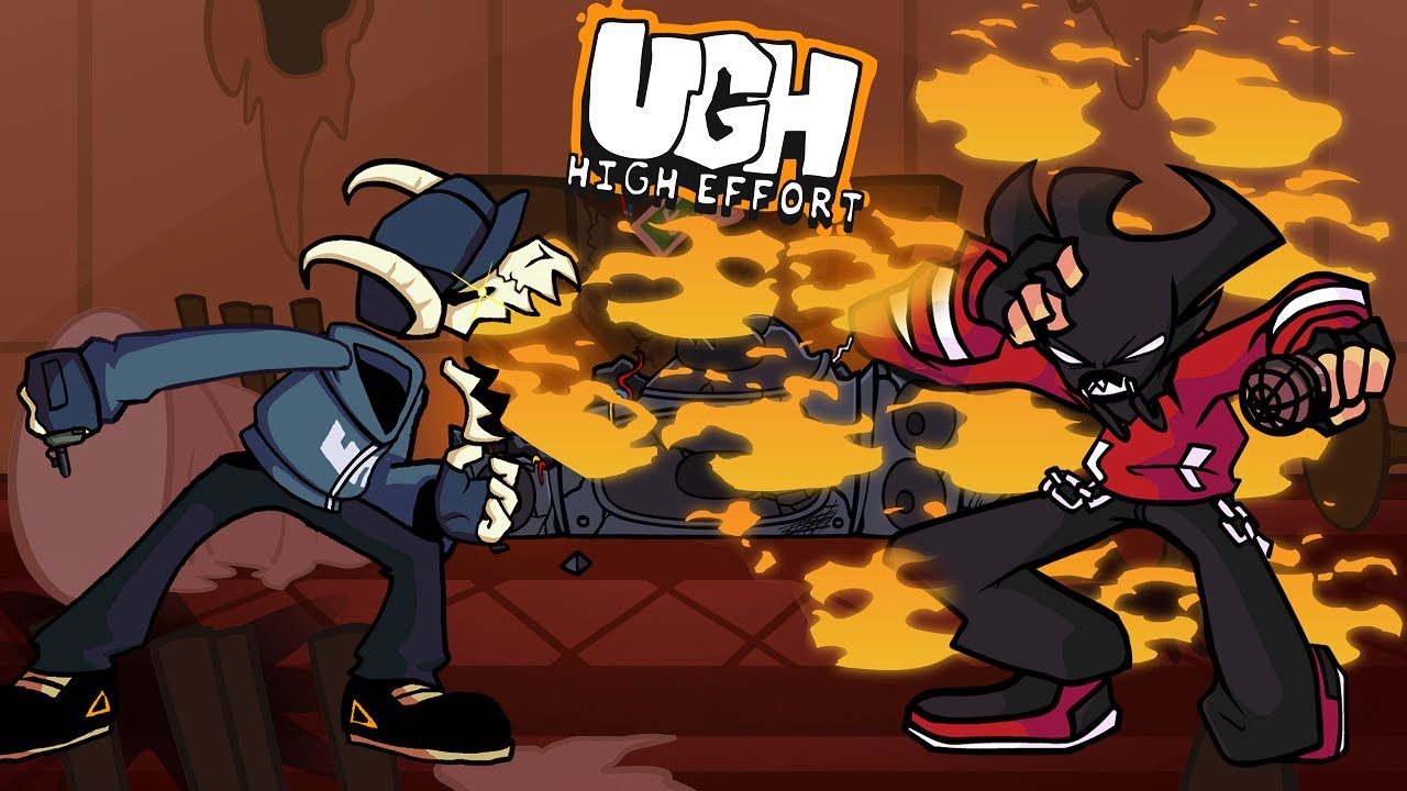 FNF Ugh - But TABI and AGOTI have a Rap Battle! - Game videos