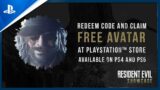FREE AVATAR RESIDENT EVIL VILLAGE PS5 & PS4