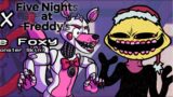 FRIDAY NIGHT FUNKIN Funtime Foxy over Monster