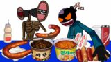FRIDAY NIGHT FUNKIN vs SIREN HEAD Eating Spicy Noodle – FNF ANIMATION MUKBANG