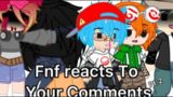 Fnf Reacts To Your Comments Part Two (HELLA SHORT)