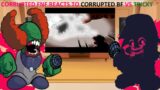 Friday Night Funkin Reacts To Tricky Vs Corrupted Bf