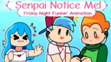 Friday Night Funkin’ – SENPAI NOTICE ME! (FNF Animation) Ft. Sky and BF and Mod Characters