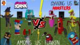 Friday Night Funkin VS Among Us Monsters (Is FNF SUS?) Minecraft PE