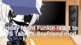 Friday Night Funkin react to Mod VS Tabi Ex-Boyfriend ||pt.5||lazyness||Full Week