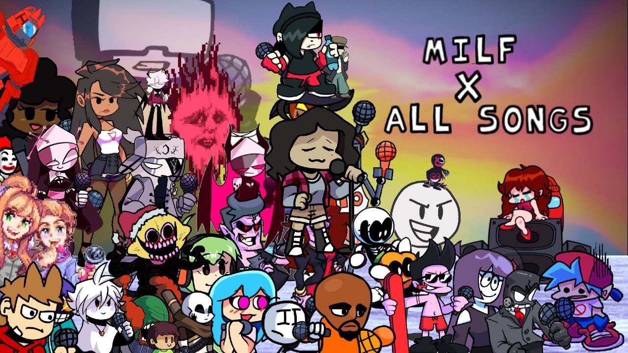 Friday Night Funkin' | Milf X All songs! Chara, Garcello... (Part 8