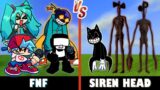 Friday Night Funkin' vs. Siren Head & Cartoon Cat | Minecraft (More like a Soccer game?)
