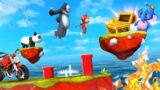 Funny Monkey Gorilla Play Mario Video Game in Magical Gaming Land finds Treasure 3D Funny Videos