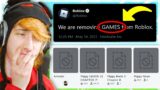 GOODBYE ROBLOX GAMES.. (Roblox Removed All Games)