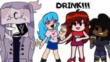Girls drink // FNF Animation – Carol, Sky, GF x Ruv