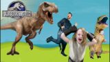 JURASSIC WORLD! Kids Workout, Fitness, PE! Real-Life VIDEO GAME! FUN Kids Workout Video, Level Up!