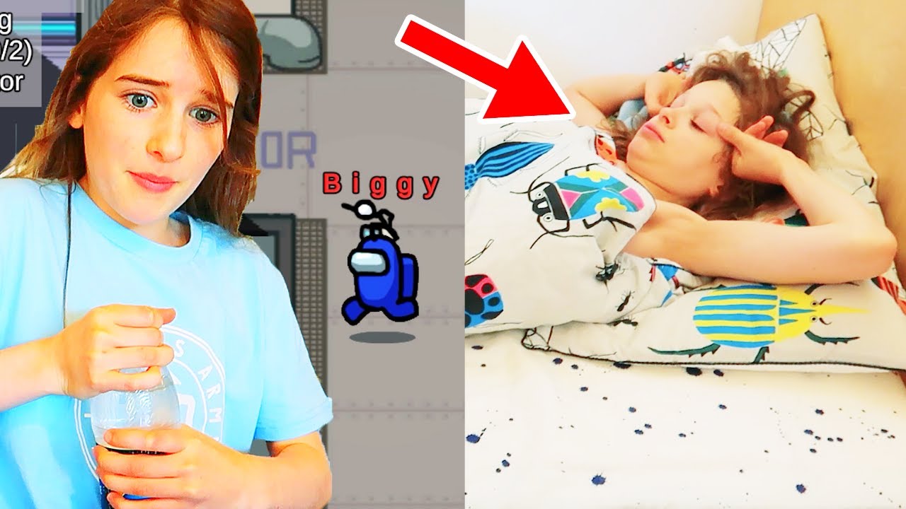 LOOKING AFTER SICK BIGGY in AMONG US w/ The Norris Nuts Game videos