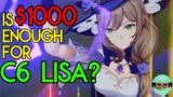 Lisa is So Expensive… is $1000 Enough for Constellation 6? Genshin Impact Summons