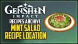 Mint Salad Recipe Genshin Impact