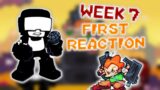 My FIRST Reaction to Week 7 – Friday Night Funkin'