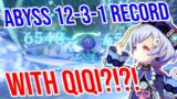 NEW Abyss 12-3-1 RECORD with Qiqi's Help | Genshin Impact