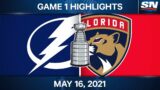 NHL Game Highlights | Lightning vs. Panthers, Game 1 – May 16, 2021