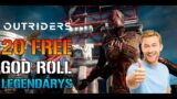 Outriders: 20 FREE GOD ROLL Legendary Items! For Almost Everybody! RESTORATION For GROUPS B & C!
