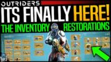 Outriders: MASSIVE UPDATE – INVENTORY RESTORATIONS ARE HERE! – Do This NOW – All Details To Restore