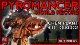 Outriders – Pyromancer: Chem Plant World Record (4:35) (ERASER BUILD)