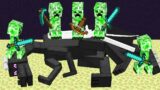 Playing MINECRAFT But CREEPERS Beat The Game For You…