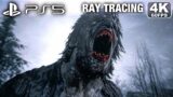 RESIDENT EVIL 8 VILLAGE Werewolf Transformation Scene (4K 60FPS PS5 Ray Tracing)