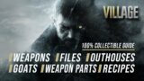 Resident Evil Village Collectibles | All Weapons, Goats, Files, Outhouses, Gun Parts, Recipes, etc
