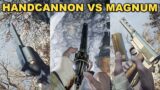 Resident Evil Village – HANDCANNON VS MAGNUM MAX LEVEL Weapon Damage Comparison (Which Is Powerful?)