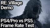 Resident Evil Village PS4/Pro vs PS5 Frame Rate Comparison (Gameplay Demo)