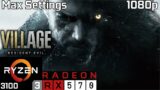 Resident Evil Village | RX 570 + Ryzen 3 3100 + 16GB RAM | 1080p Max Settings