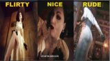 Resident Evil Village – Tall Lady (Lady Dimitrescu) – ( Flirt/Rude/Nice) – Blood Scene