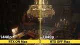 Resident Evil Village – ULTRA 1440p RTX on VS RTX Off – Performance Test – RTX 2070