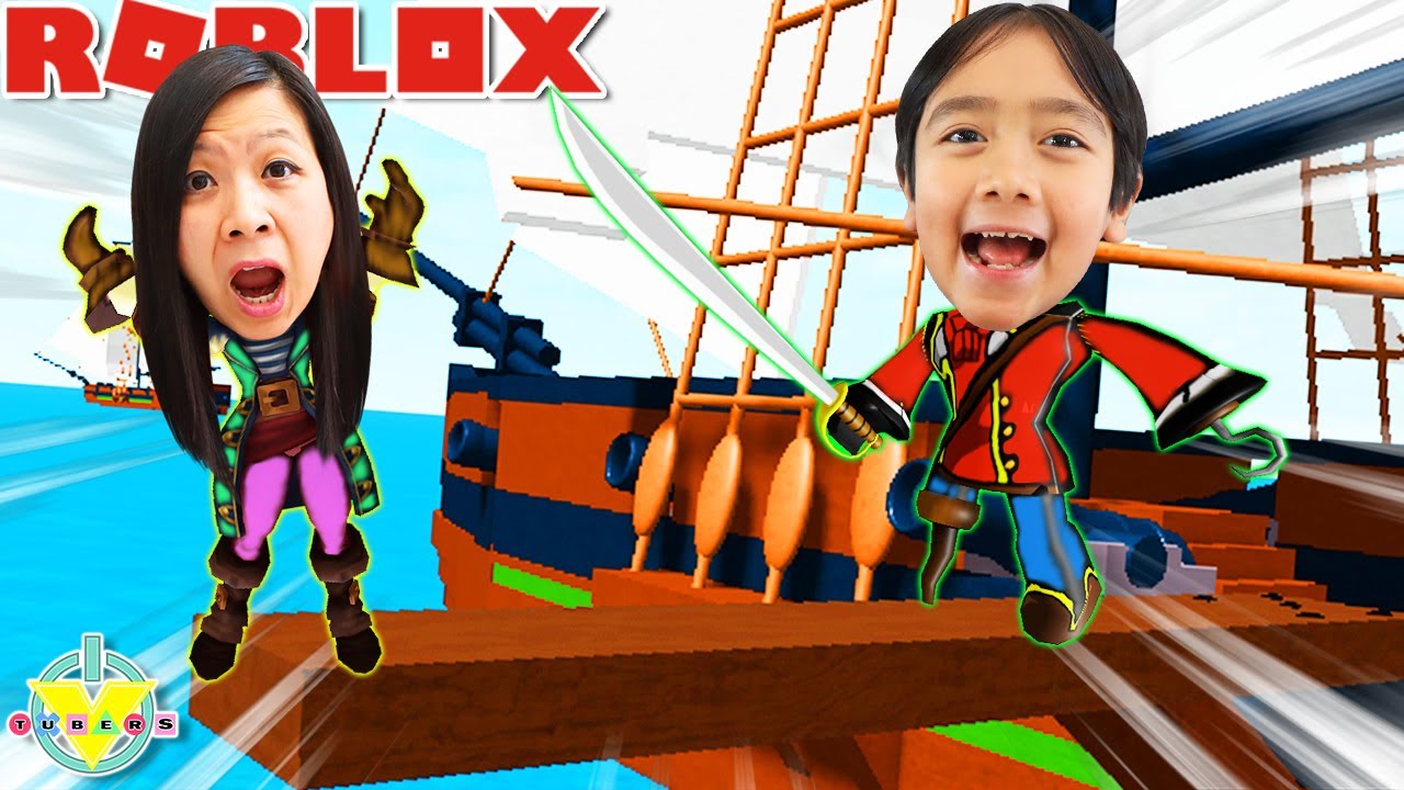 Ryan is a PIRATE in ROBLOX! Let's Play Roblox Pilfering Pirates with